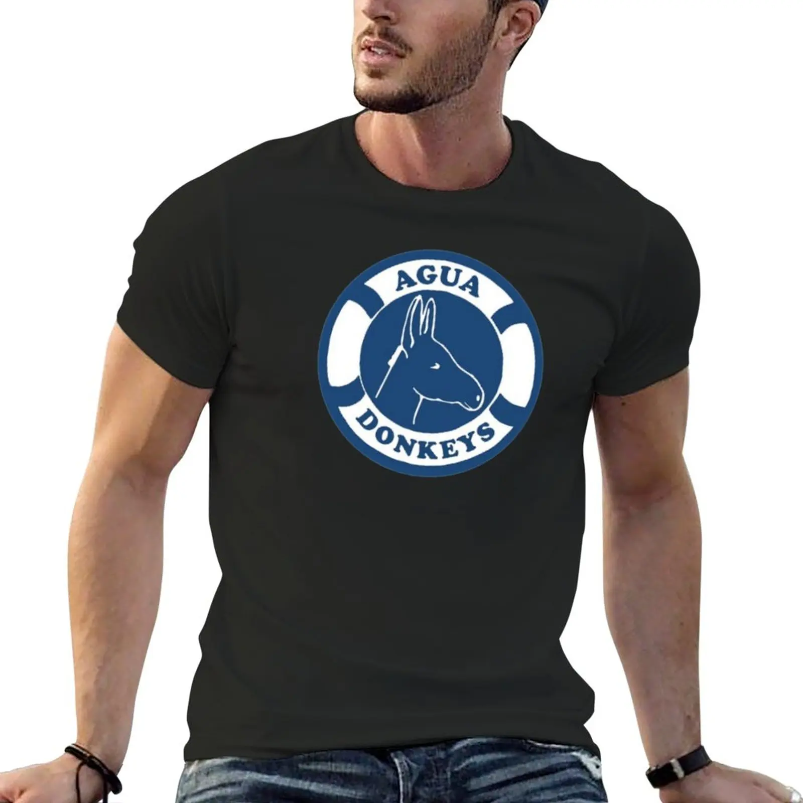 

New Agua Donkeys T-Shirt quick drying shirt tops vintage clothes Men's t shirts