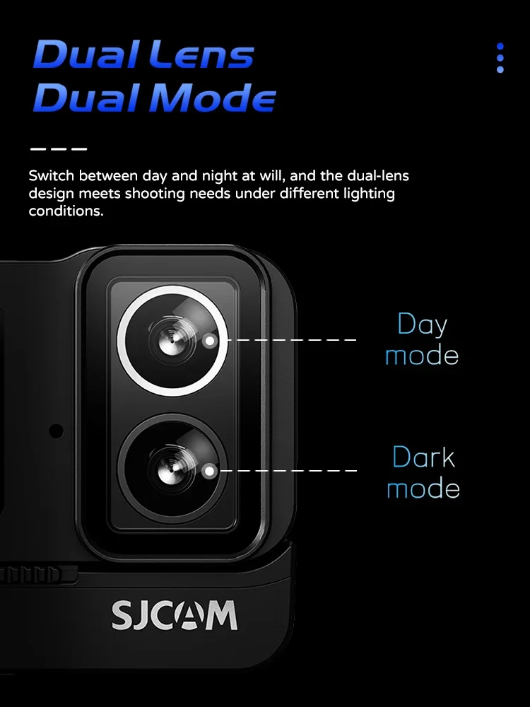 SJCAM SJ20 Dual Lens Action Camera 4K Ultra HD 20MP Anti-shaking 40m Waterproof Touch Screen action cam camera sport helmet