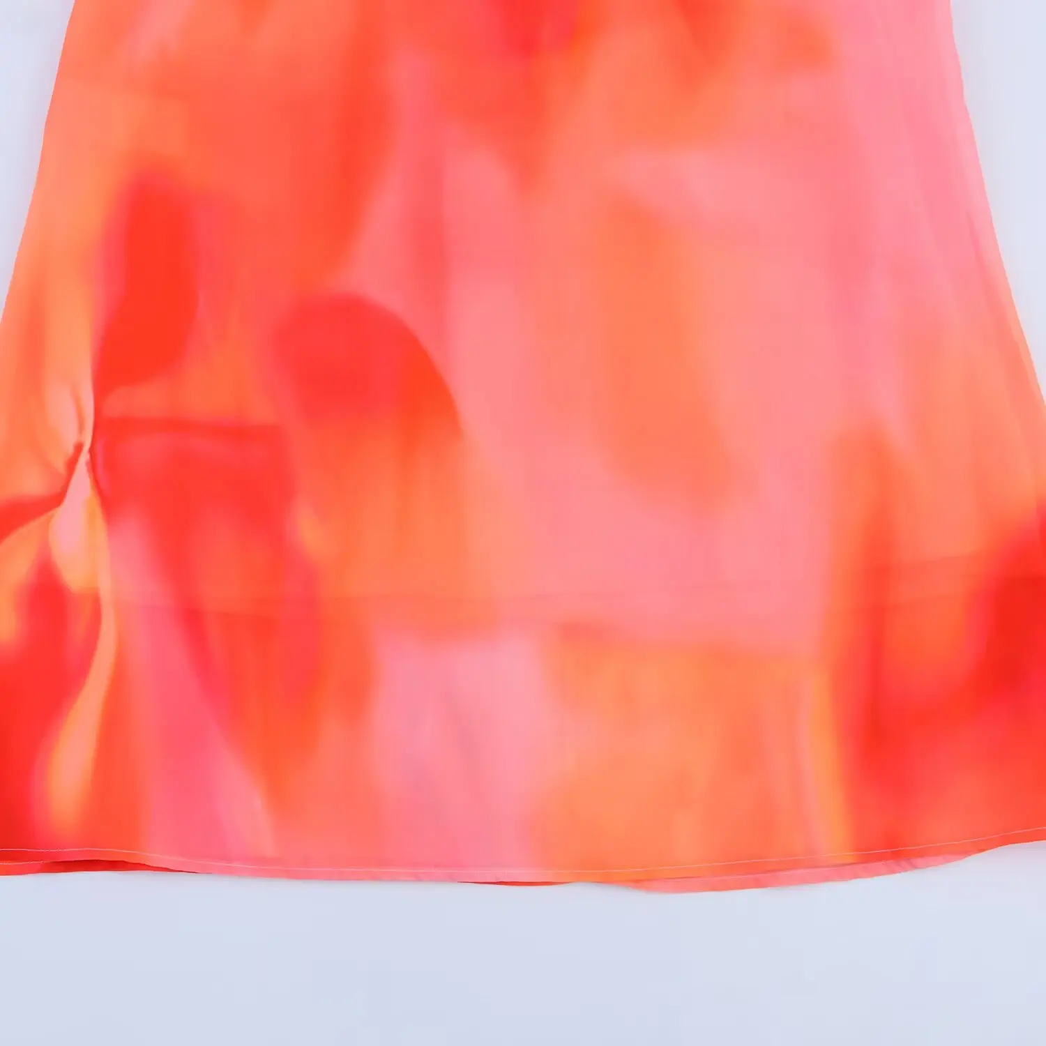 PRINTKAOIR Szal Drukowana Sukienka Bez Pleców Długa Letnia Nowość Odzież Damska Elegancka Sukienka z Teksturowanego Satyny