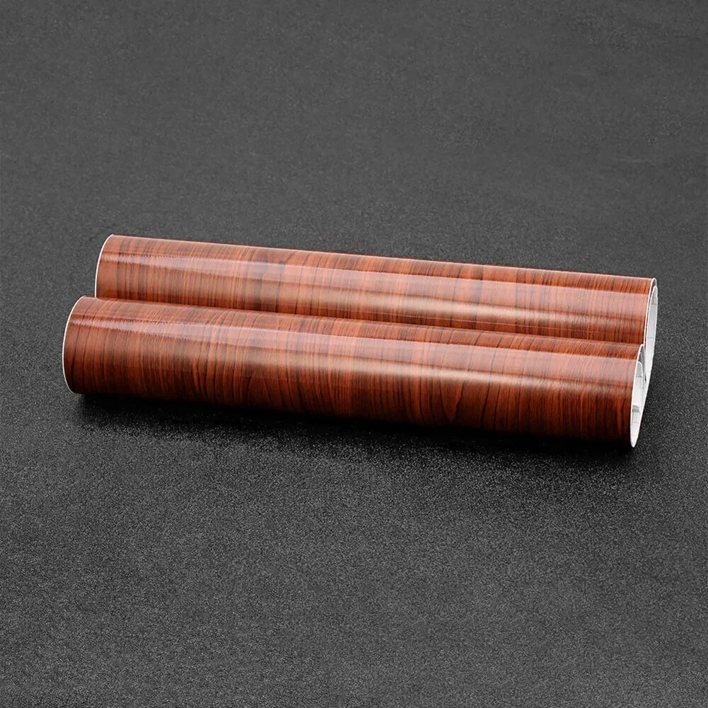 DIY Car Sticker High Glossy Interior Moisture proof Sheet Vinyl Waterproof Wood Grain Wrap 1M Accessories Portable