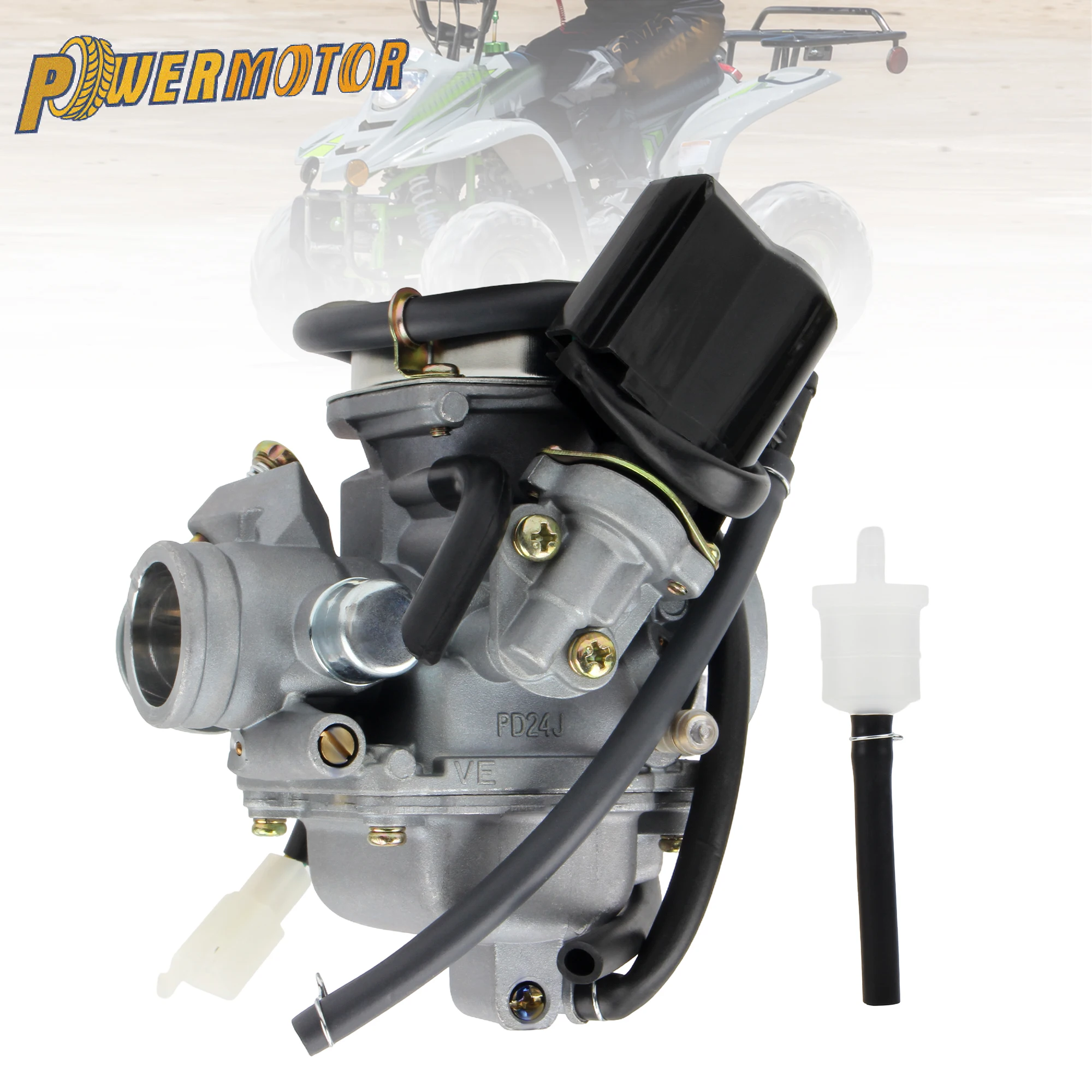 Motocykl GY6 125cc 150cc gaźnik akcesoria PD24J układ paliwowy Carb ATV Kart skuter Power Jet Motocross części gaźnik
