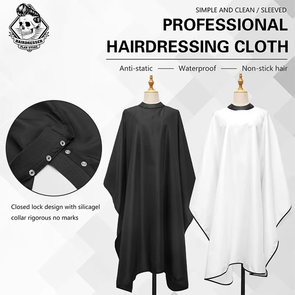 

Salon Silicone Collar Hair Cutting Cloth Barber Haircut Shawl Pro Barbershop Hairdressing Cape Hairdresser Styling Supplies