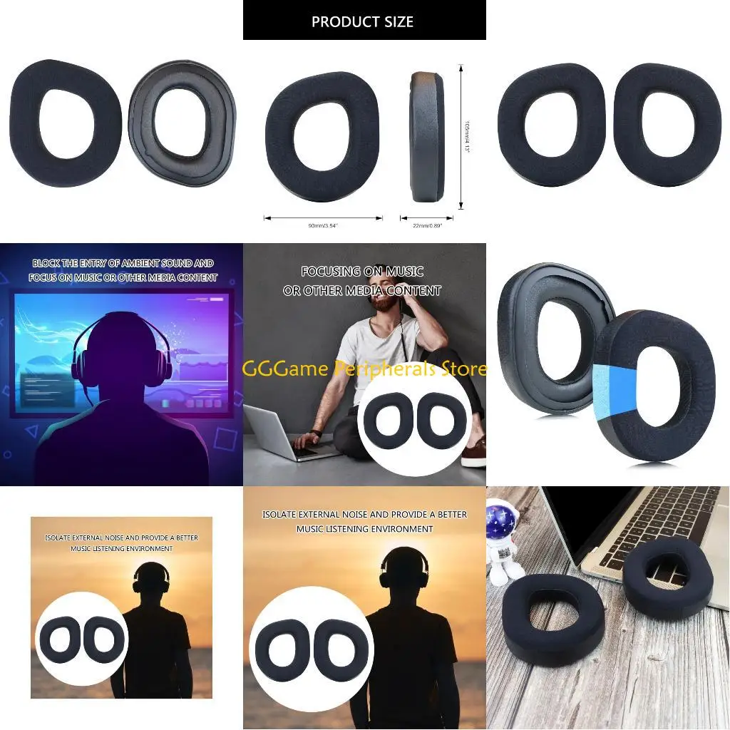 

U55B 1Pair Ear Pads Headsets Earmuff for 700 Gen 3 Headphones Earpads Ear Pads Sponges Cushions Cover