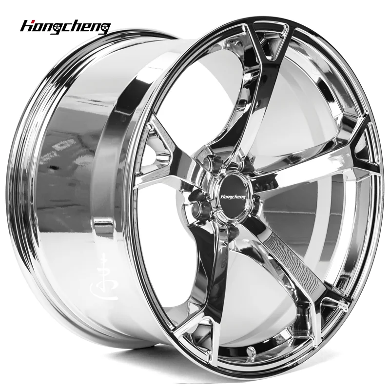 1-Piece Polished Silver Chrome Forged Wheels Deep Concave 18 19 20 21 22 24 Inch 5X112 5X120