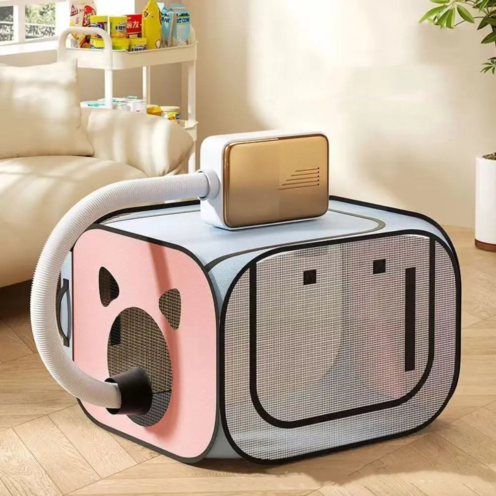 

Portable Folding Cat Drying Oven Grooming Breathable Cat Hair Dryer Oxford Cloth Household Pet Drying Box Kitten