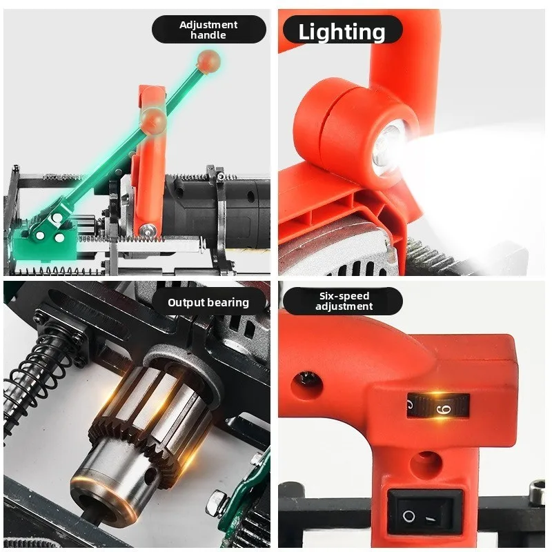 Lithium photovoltaic column pair perforator mountain bracket punching machine brushless drilling machine