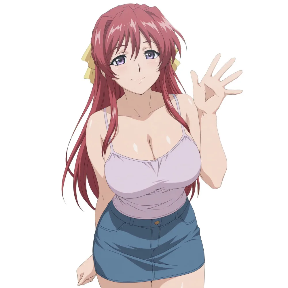 2Pcs/Set Riko Minase Anime Vinyl Car Decals,16cm Weatherproof Semi-Matte Rectangle Self-Adhesive Stickers for Front Decor