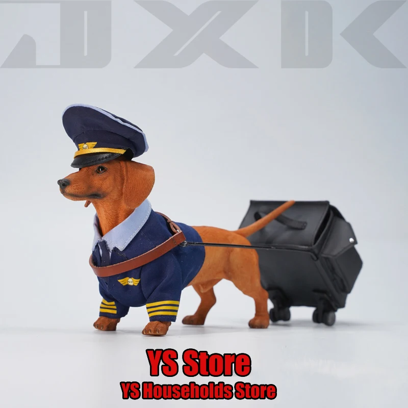 

Original JXK 1/6 JXK163 Dachshund Simulation Resin Model Dog Toys Length 17cm Home Decoration 12" Action Figure Scene Accessory