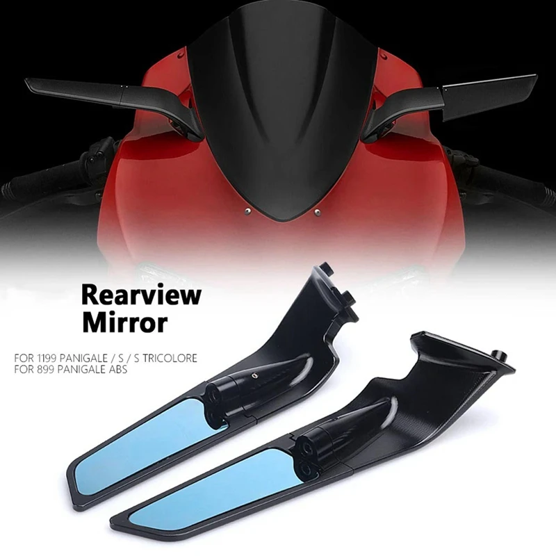 2 Piece Rearview Mirrors Side Mirrors Motorcycle Accessories Black For DUCATI Panigale 899 ABS PANIGALE 1199 / S / Tricolore