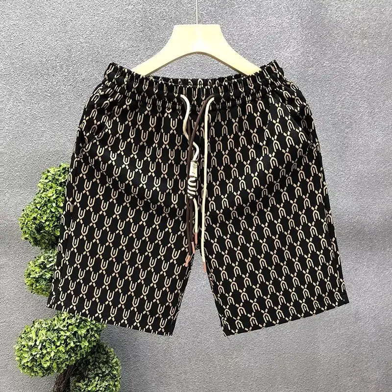 High-end mode-shorts heren zomer trendy merk veelzijdige broek 2024 nieuwe heren strand casual bloemenshorts