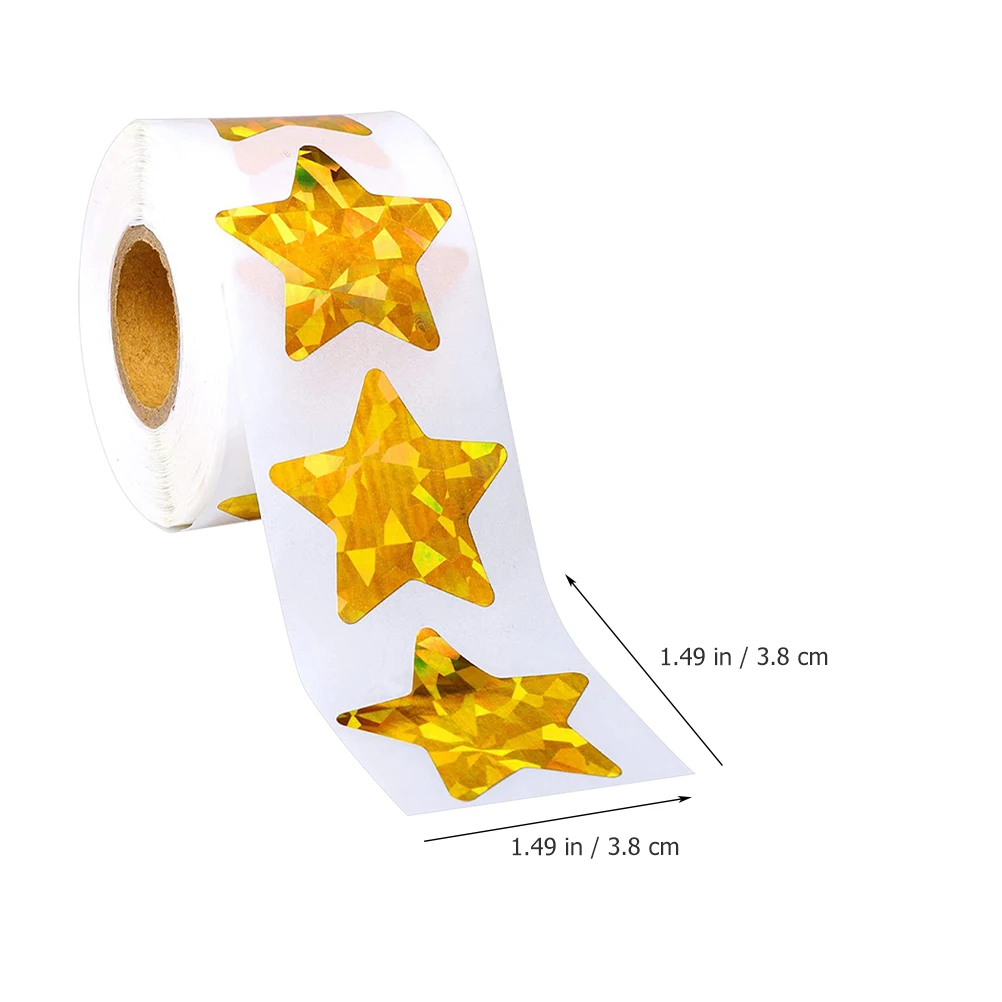 2 لفات على شكل نجمة ملصقات الختم ملصقات متعددة الوظائف لحرف الخبز حجز البريدية بطاقات هدايا العيد مكافأة ديكور