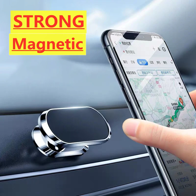 360° Rotatable Magnetic Car Phone Holder Air Outlet GPS Support Strong Magnet Smartphone Stand in Car for iPhone 16 15 Samsung