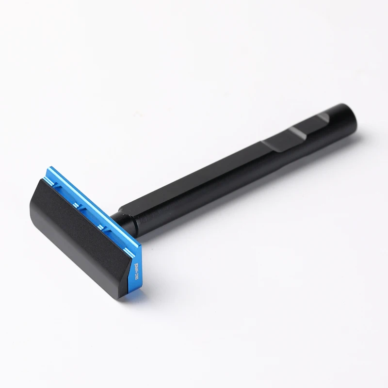 2026 YAQI Black and Blue Color Tachi(Aluminum Version)  Light Weight Single Edge Safety Razor length 91mm about 27g