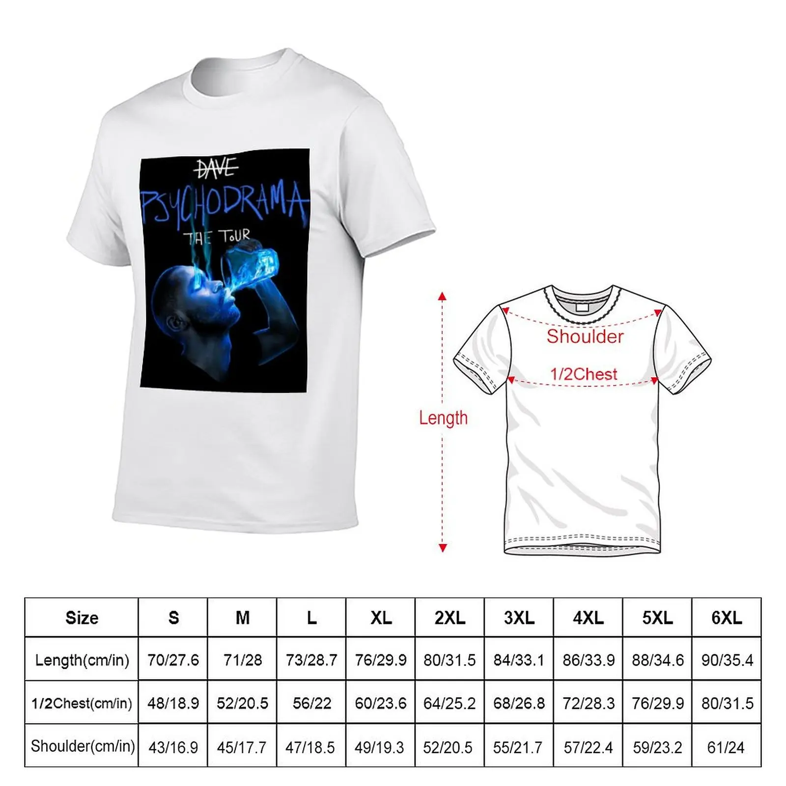 DAVE PSYCHODRAMA T-Shirt man t shirts cotton t shirts for man cotton soft T-Shirt