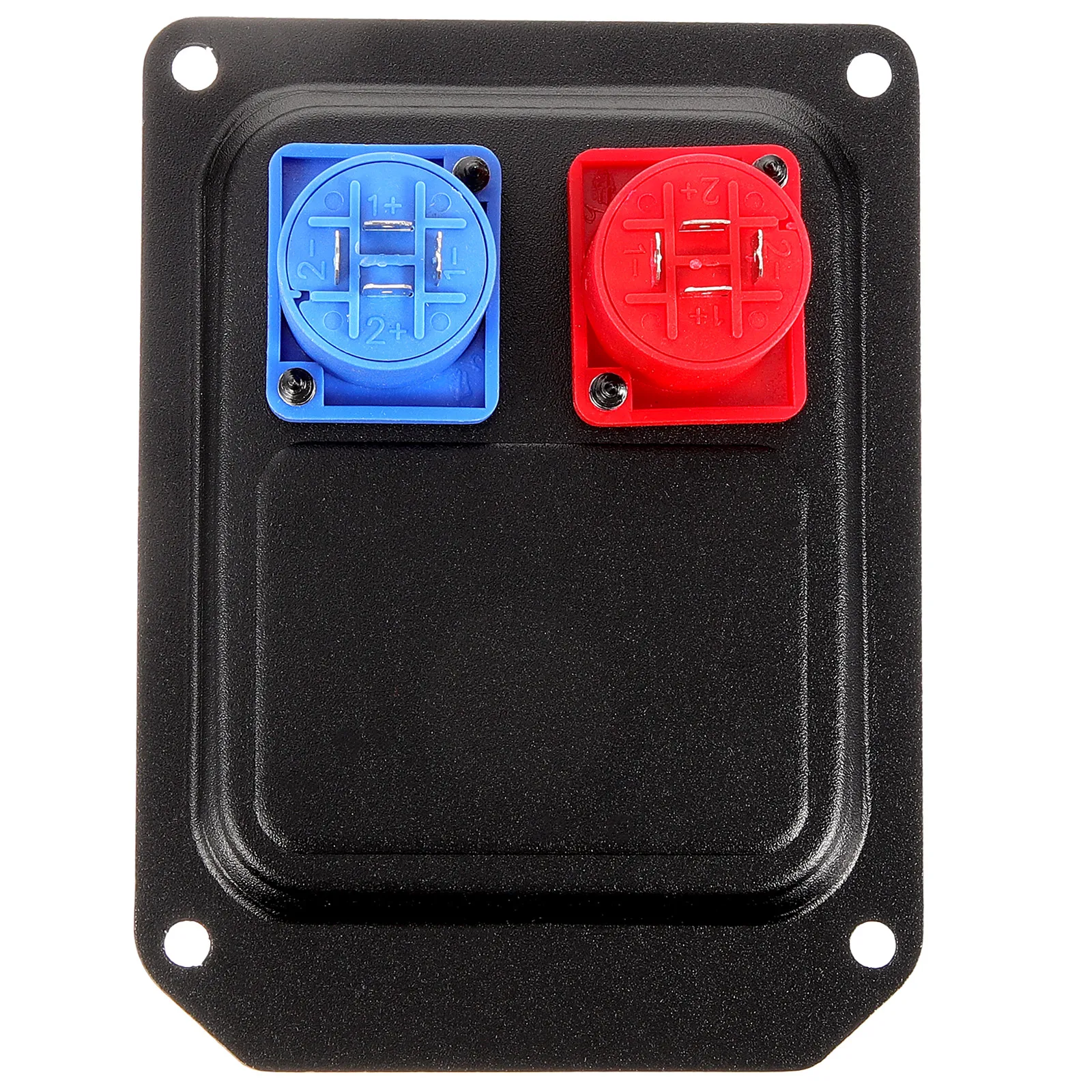 

Audio Speaker Socket Panel Black Double Holes for DIY Chassis Accessories Lightweight Durable Compact Speaker Systems