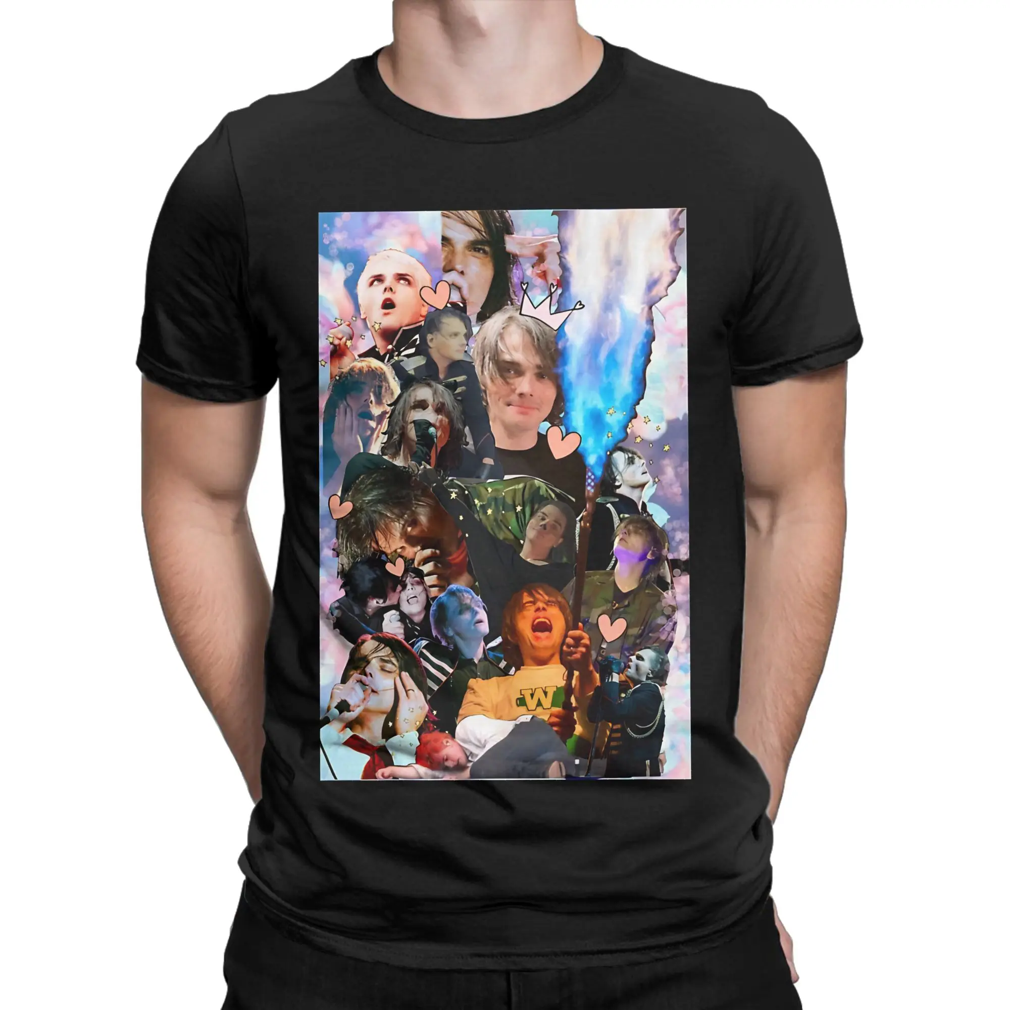 Gee he’s great Graphic 100% Cotton T-Shirt My Chemical Romance Tops Tees For Men