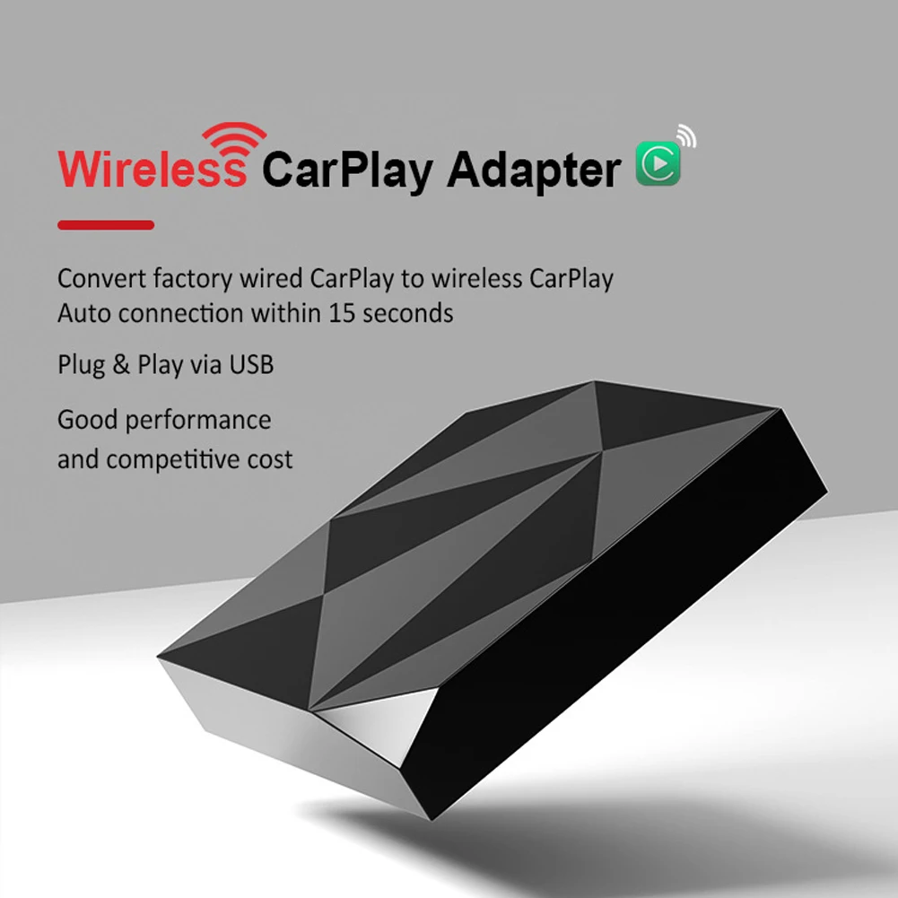 Wireless CarPlay Adapter 2022 Newest Version, Apple CarPlay Dongle for OEM Wired CarPlay Cars, Convert Wired to Wireless CarPlay