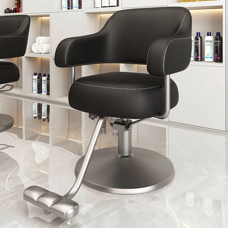 Aoliviya-Cadeira minimalista barbearia para cabeleireiro, celebridade Internet, corte de cabelo e tingimento cadeira, ajustável e giratória pente