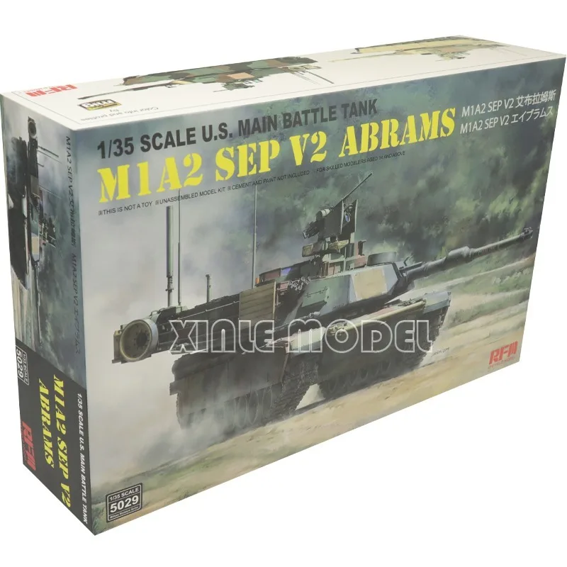 

Конструктор модели Ryefield 1/35 RM-5029 Hyundai US M1A2 SEP V2, основной боевой танк, подходит для военной игрушечной модели, хобби