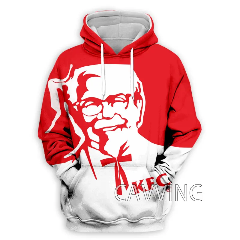 ใหม่แฟชั่นผู้หญิง/ผู้ชาย3D พิมพ์ตลก KFC Hoodies เสื้อ Harajuku เสื้อ Hoodie Tops เสื้อผ้า