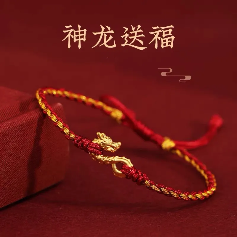 

Fashion Hand Braided Dragon Lucky Bracelet Bangle Women Men Red Rope Best Friends Lovers' Gift Bracelet Size Adjustable