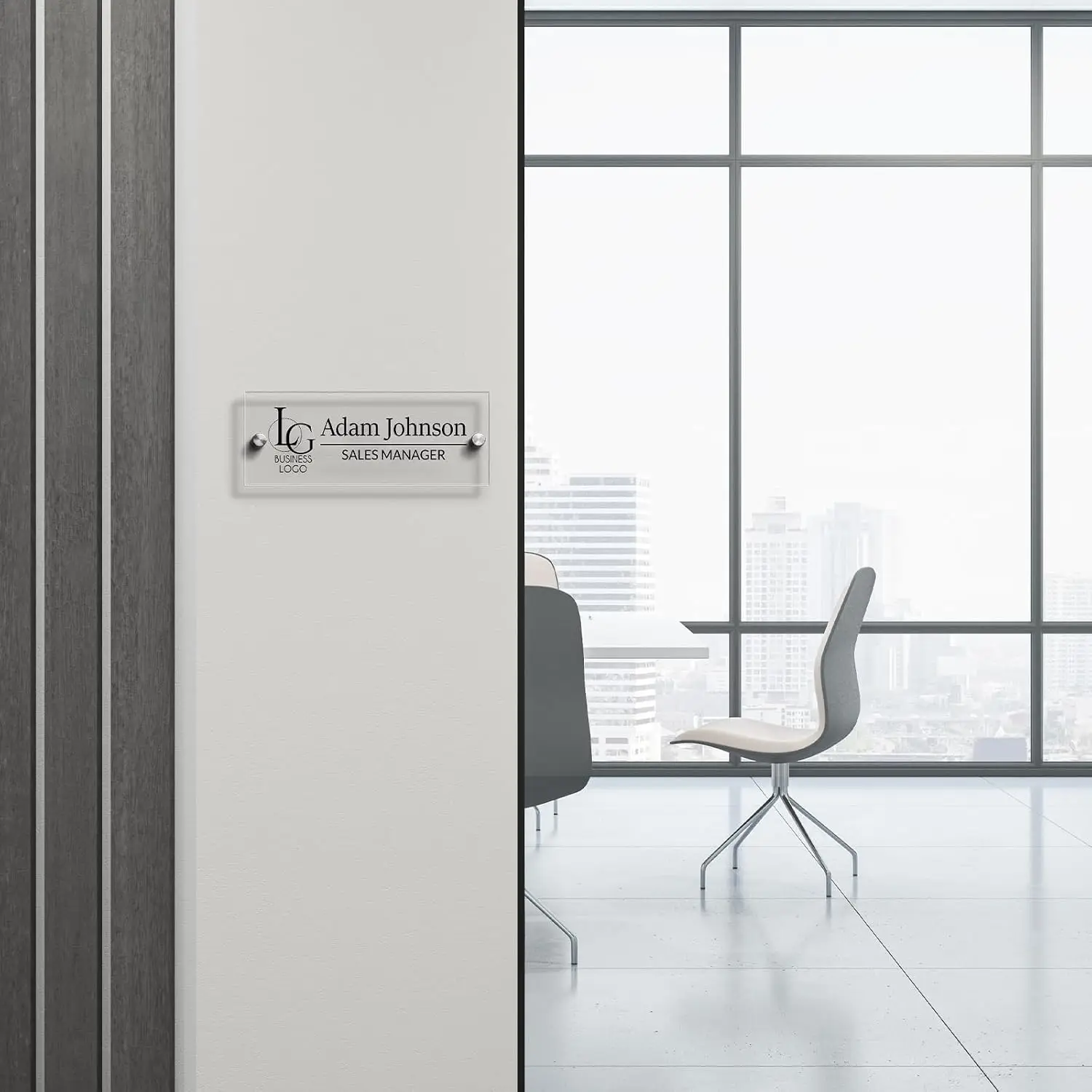Custom Personalized Door Name Plate Office Wall Sign Modern Room Label Decor Business Gift for Manager CEO Workspace Door Plates