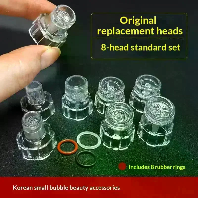 8PCS/Pack Tip Head Replacement Plastic For Hydro Water Facial Skin Oxygen Dermabrasion Machine