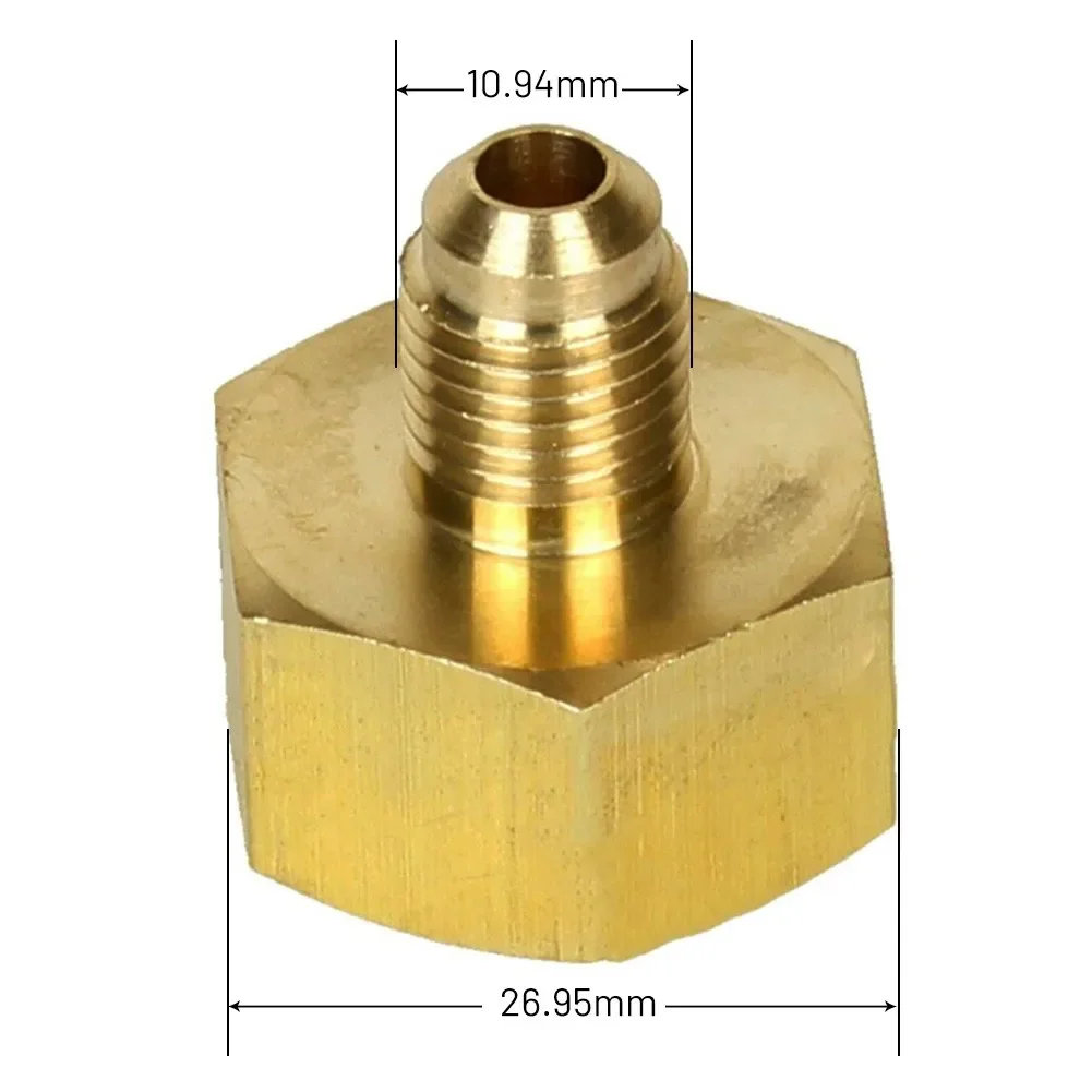 

5/8" G Thread Female To 1/4” SAE Male Pipe Fitting Adapter Hose Connector For Car Air Conditioner Refrigeration