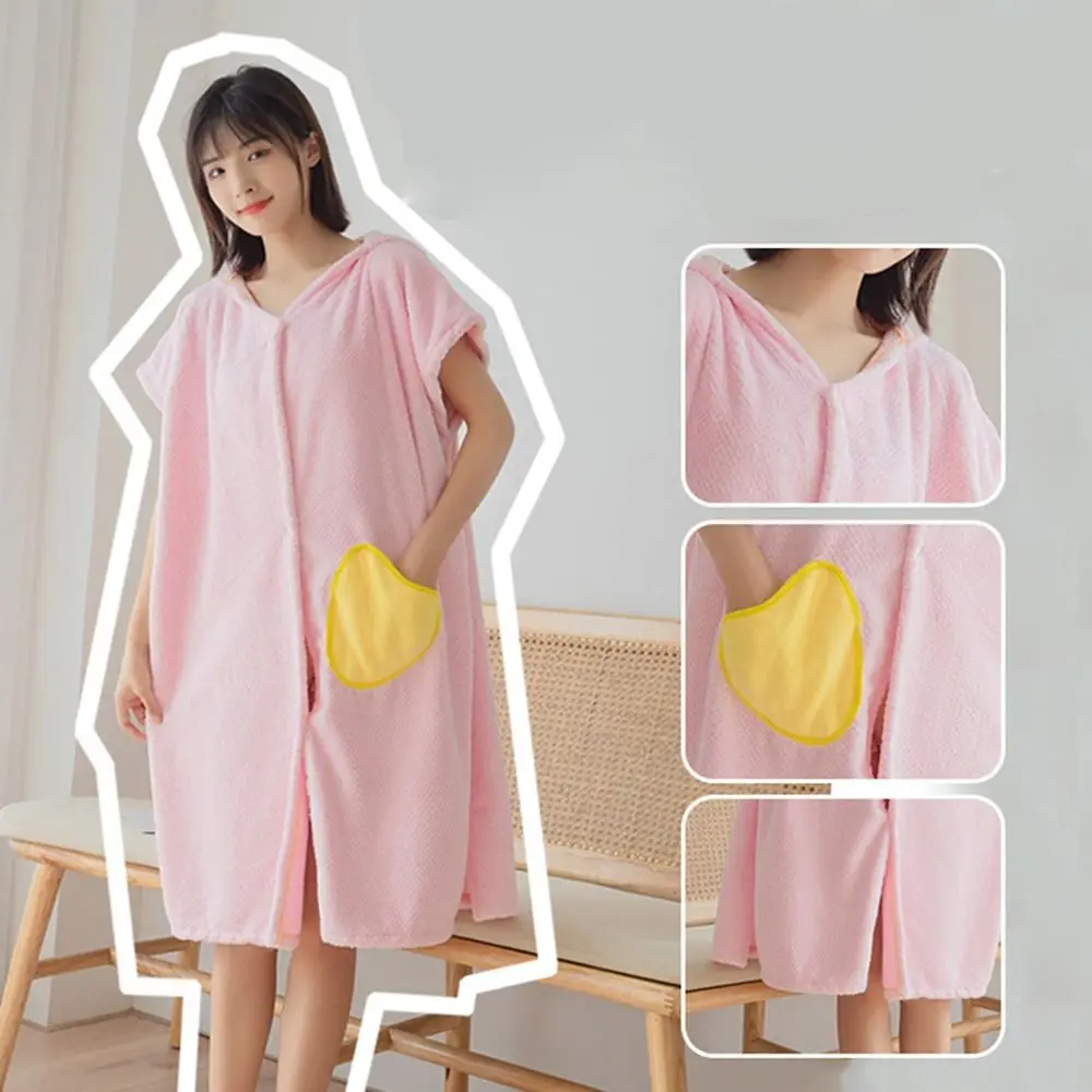 Bathroom Multi-function Quick-Drying Thickened Pineapple Hooded Sauna Towels Beach Cloth Bathrobe Bath Towel