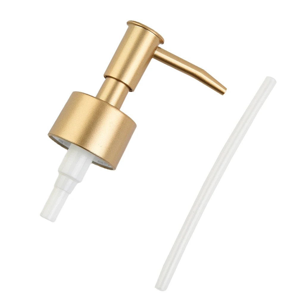 Gold And Silver Soap Dispenser Pump Head Press Pump Head Nozzle Spring Pump Head Liquid Pump Lotion Face Cream Shampoos Travels