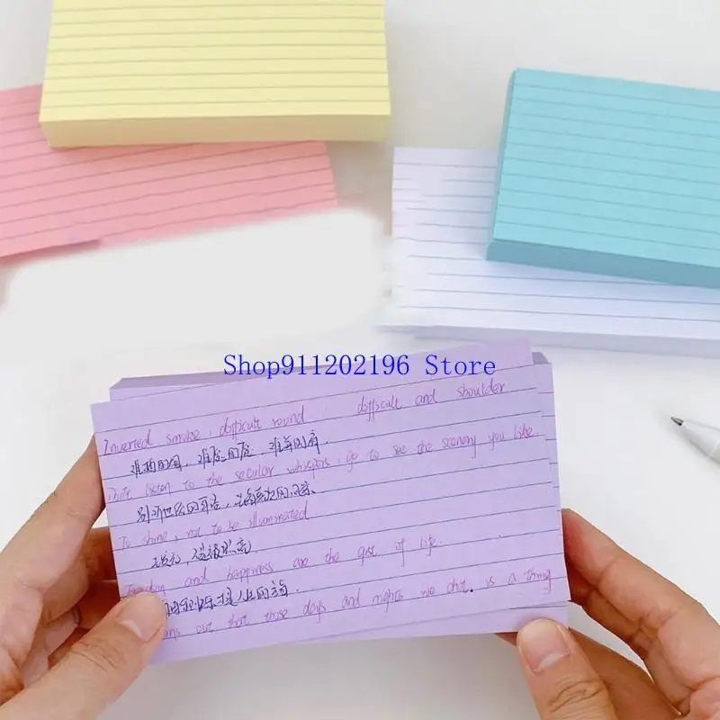 P82A 3x5Inch Ruled Study Card Note Card Vocabulary Card Lined Notecards for Writing