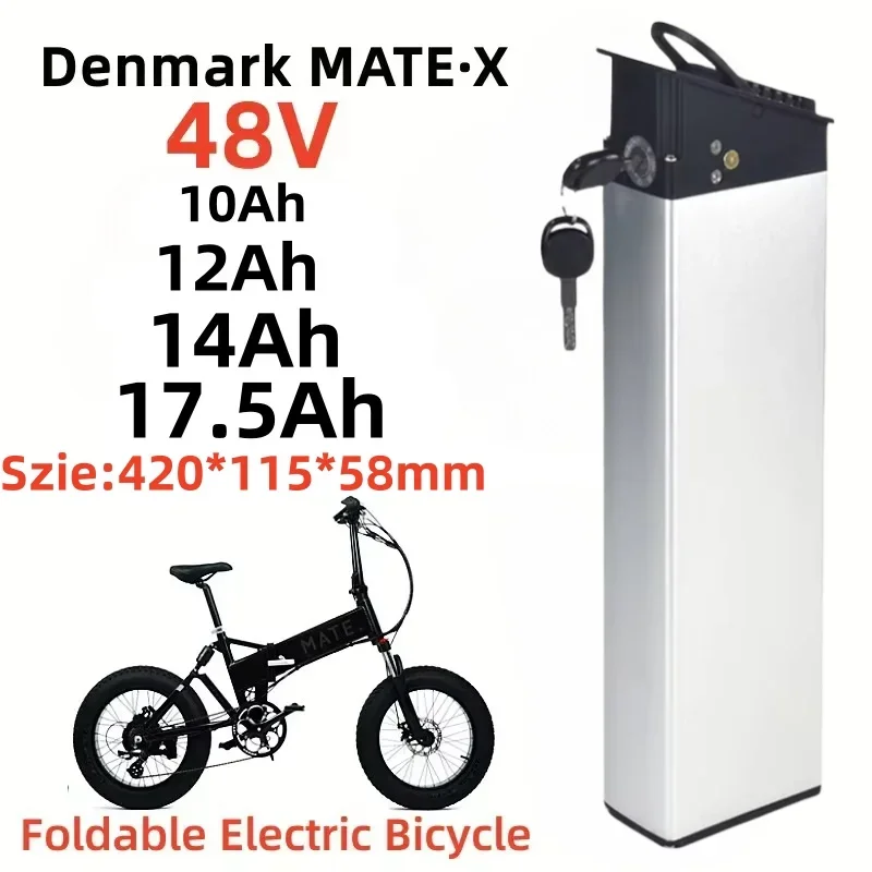 48V/52V DCH-009 Replacement Battery(17.5Ah/14Ah/10Ah)Tailored for Engwe EP-2 Pro Engine Pro (Upgraded) and MATE X Electric Bike.