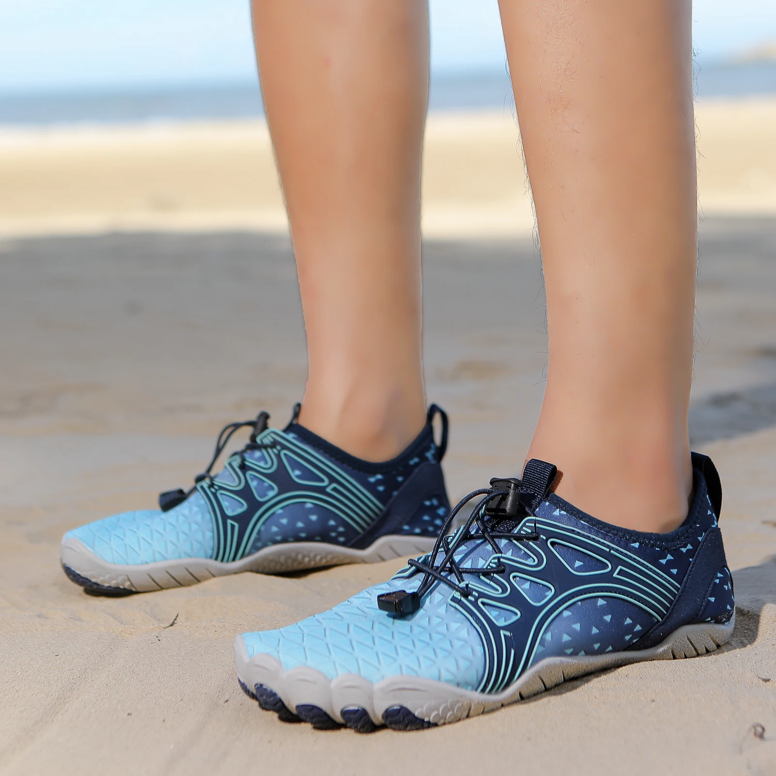 Zapatos de agua para mujer, zapatos de playa ligeros y suaves, zapatos deportivos antideslizantes de secado rápido, zapatos deportivos para Yoga en interiores, natación, vadear