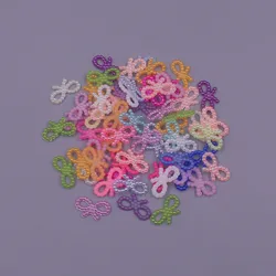 Mix color 100pcs 10x18MM bowknot Shape ABS Imitation Pearls Flatback Beads For Art Scrapbooking Jewelry garment Making