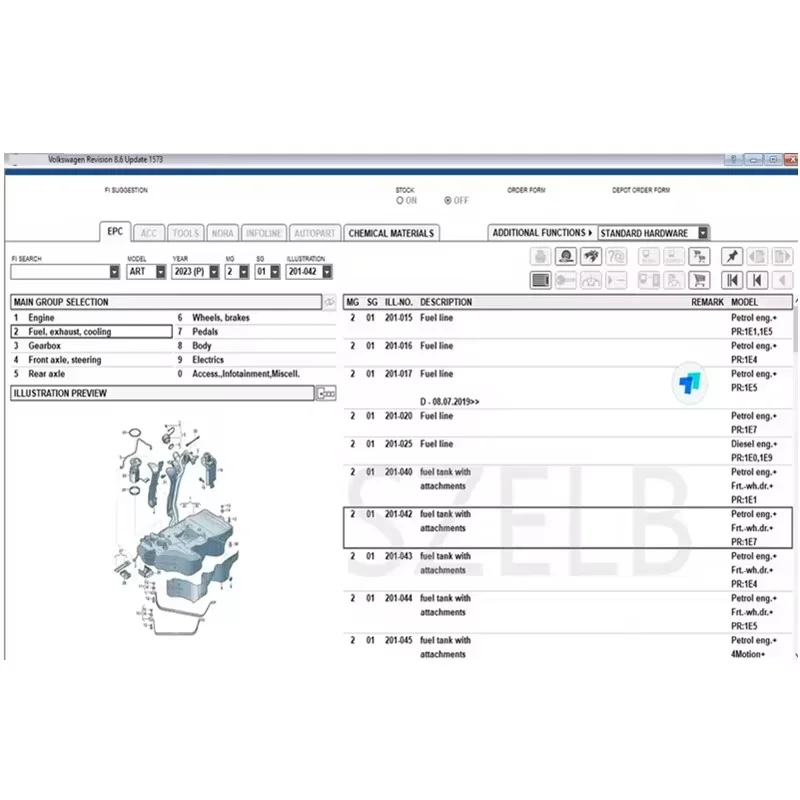 The Latest Elsa Win6.0+Etka8.3 Software for A-udi for V-W Group Vehicle Electronic Parts Catalog Multilingual+Installation Video
