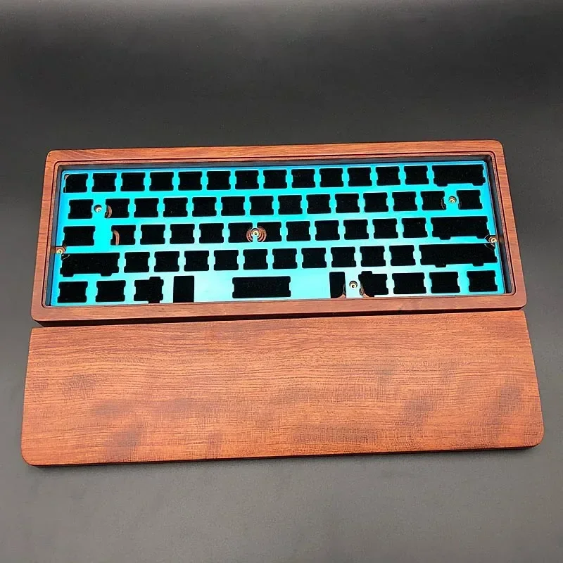 Wooden Keyboard Kit Bluetooth Mechanical Keyboard Case Hotswap RGB PCB Plate for Gaming Keyboards