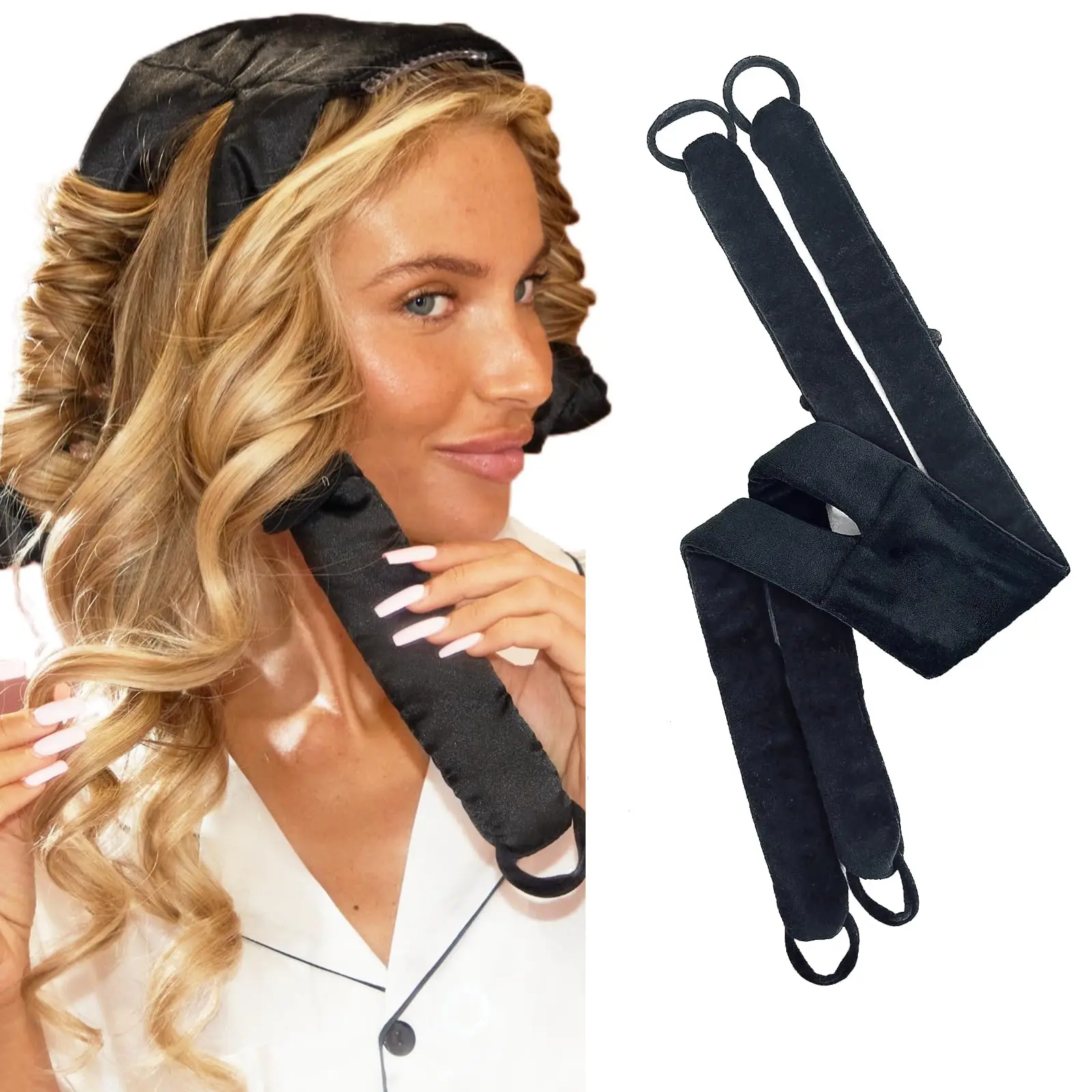 

Heatless Curling Rod Headband Hair Curler No Heat Soft Foam Rollers Lazy Hair Curler Wave Formers Sleeping Styling Tool