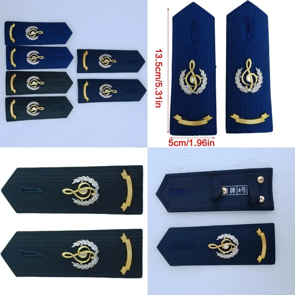 Choir Uniforms Decorative Epaulettes Fade Resistant Embroidery Epaulets Y08E