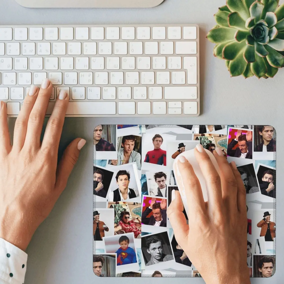 Tom Holland Mouse Pad Computer Keyboard Mouse Mat Gaming Laptop Desk Mat Office Table Mats