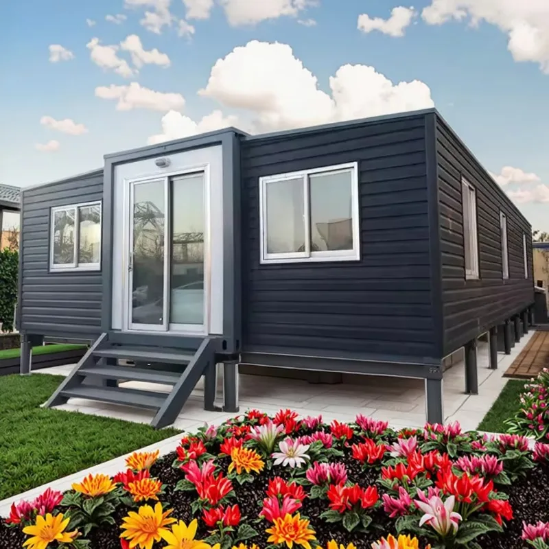 Ready Made Expandable Sandwich Panel Container House with Luxury Mobile Home 40ft 3 Bedrooms Waterproof Walls