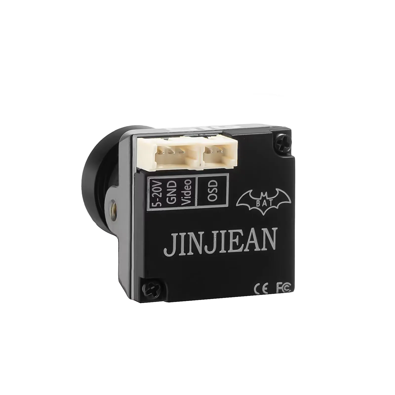 JINJIEAN ค้างคาว 1800TVL Night Vision กล้อง FPV 2.1 มม.เลนส์ 1/2.8 Sensor D-WDR NTSC/PAL Switchable สําหรับ RC Racing Drone กรอบ