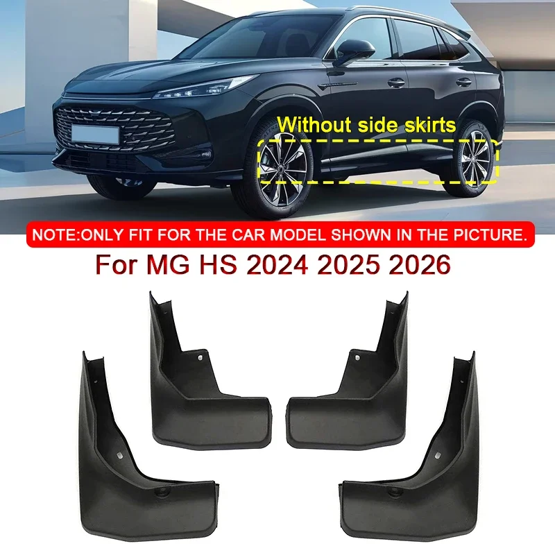 

Fit For MG HS 2024 2025 2026 Car Styling ABS Car Mud Flaps Splash Guard Mudguards MudFlaps Front Rear Fender Auto Accessories
