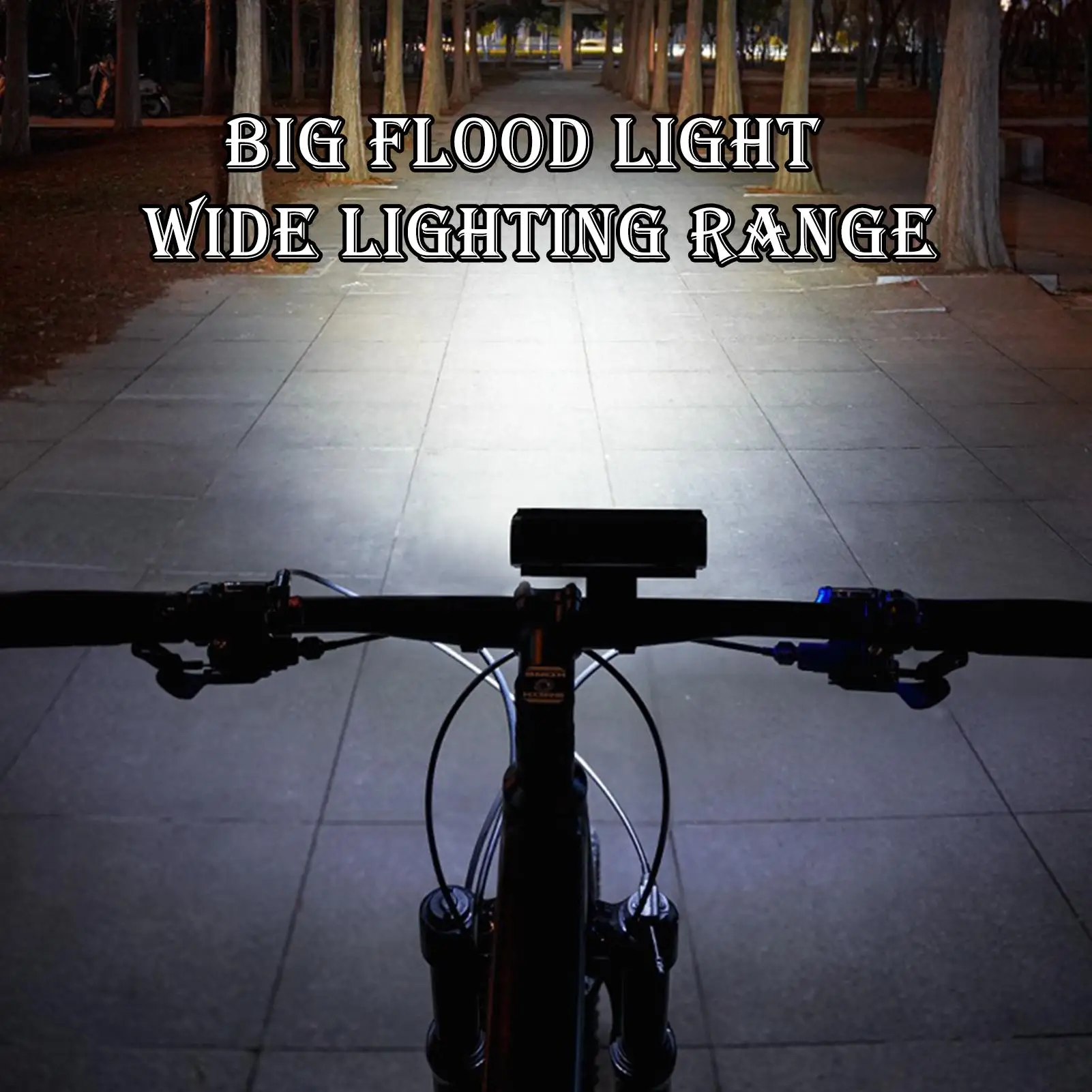 

Headlight For Bike Waterproof Flashlight With Horn Bike Lights For Night Riding For Road Mountain Electric City Cycling Night