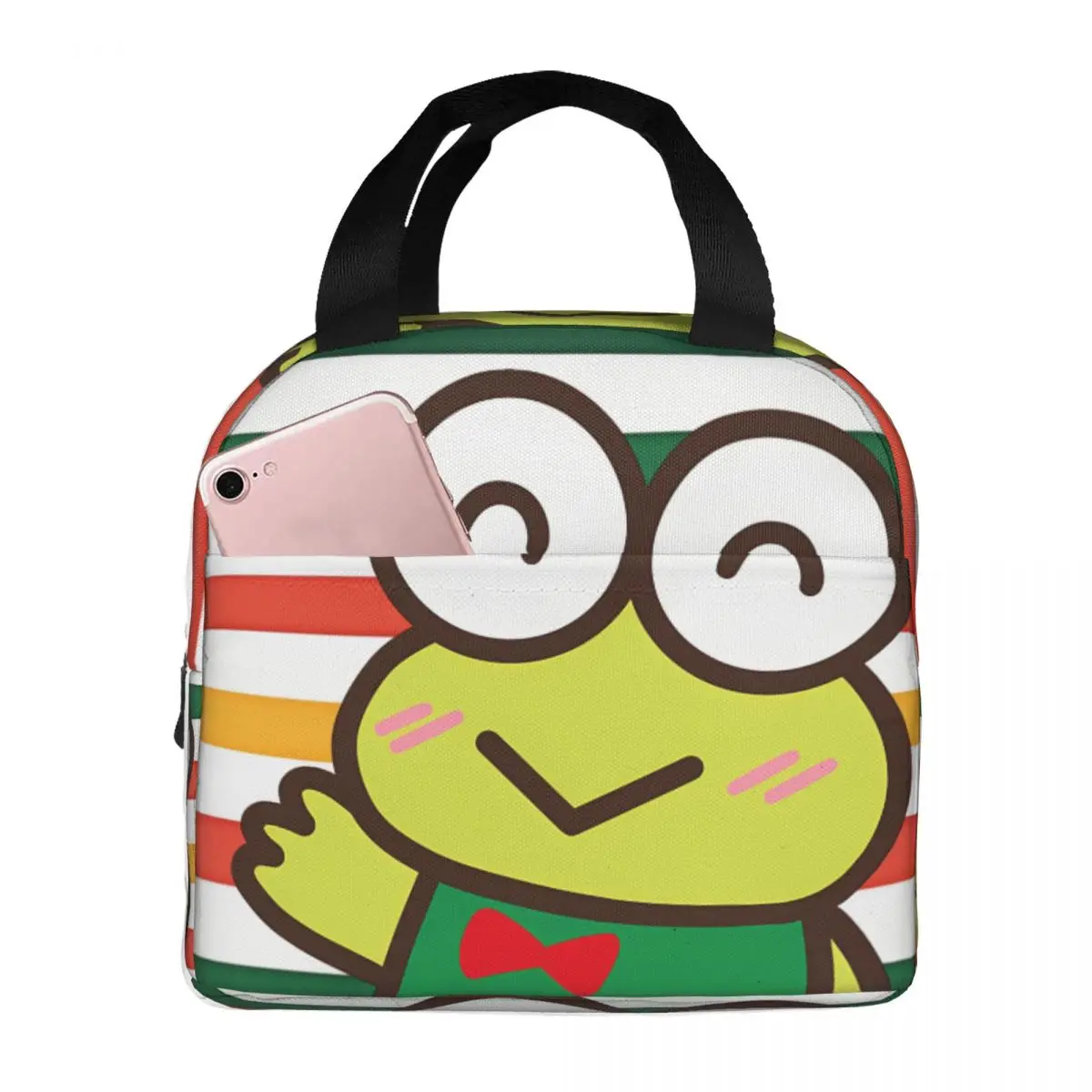 Tote Office Workers kero kero keroppi Food Container Cooler Sanrio For Outdoor Lunch Boxes