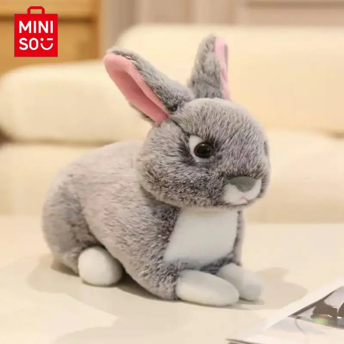 

Bunny Doll Kawaii Cartoon Anime Cute Stuffed Plush Toy Soft Lying Rabbit Girlish Heart Girlfriend Creative Gift Birthday