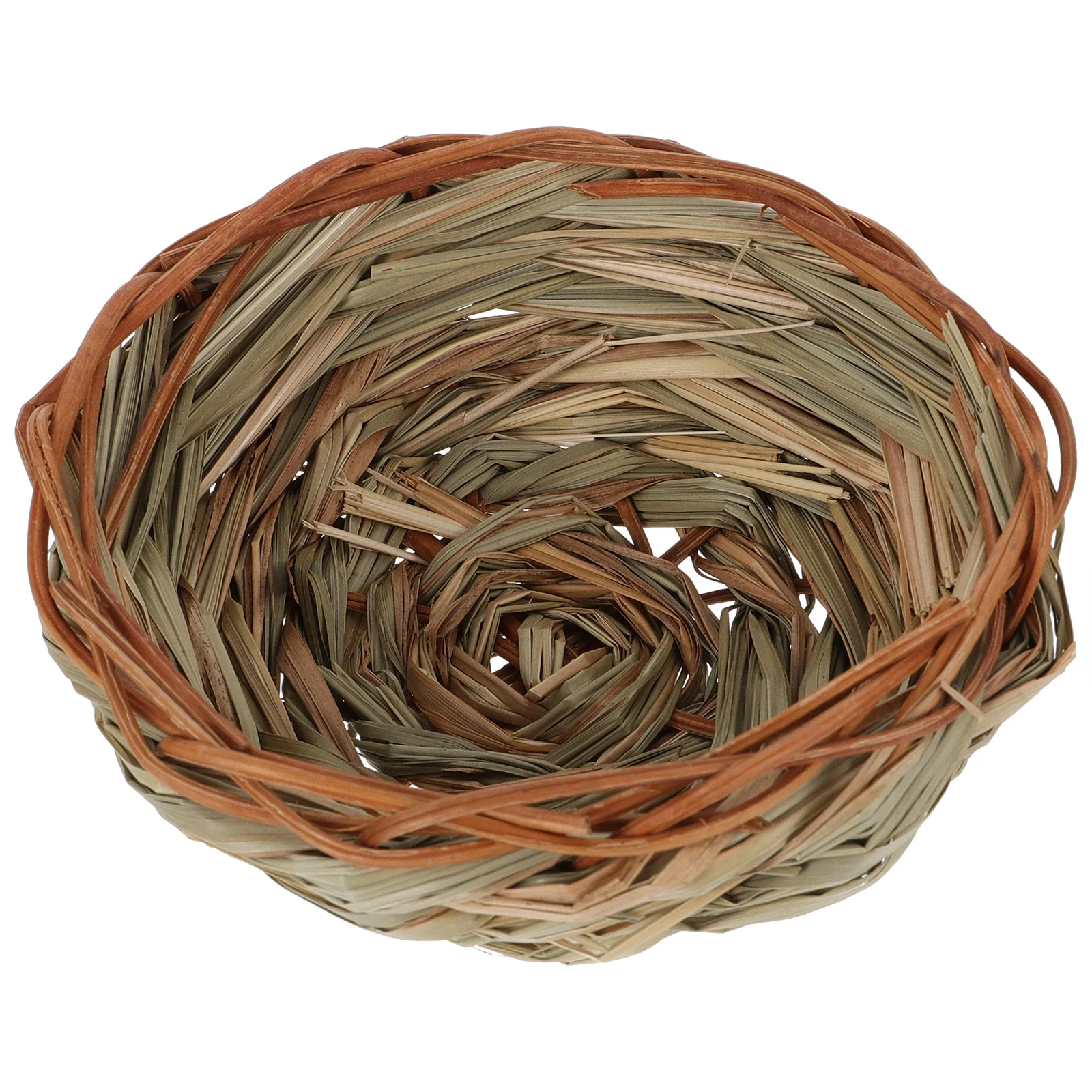 

1pc Handcrafted Woven Birds Nest Natural Style Garden Decor Breeding For Small Birds Comfortable Nesting Bird Nest Decor