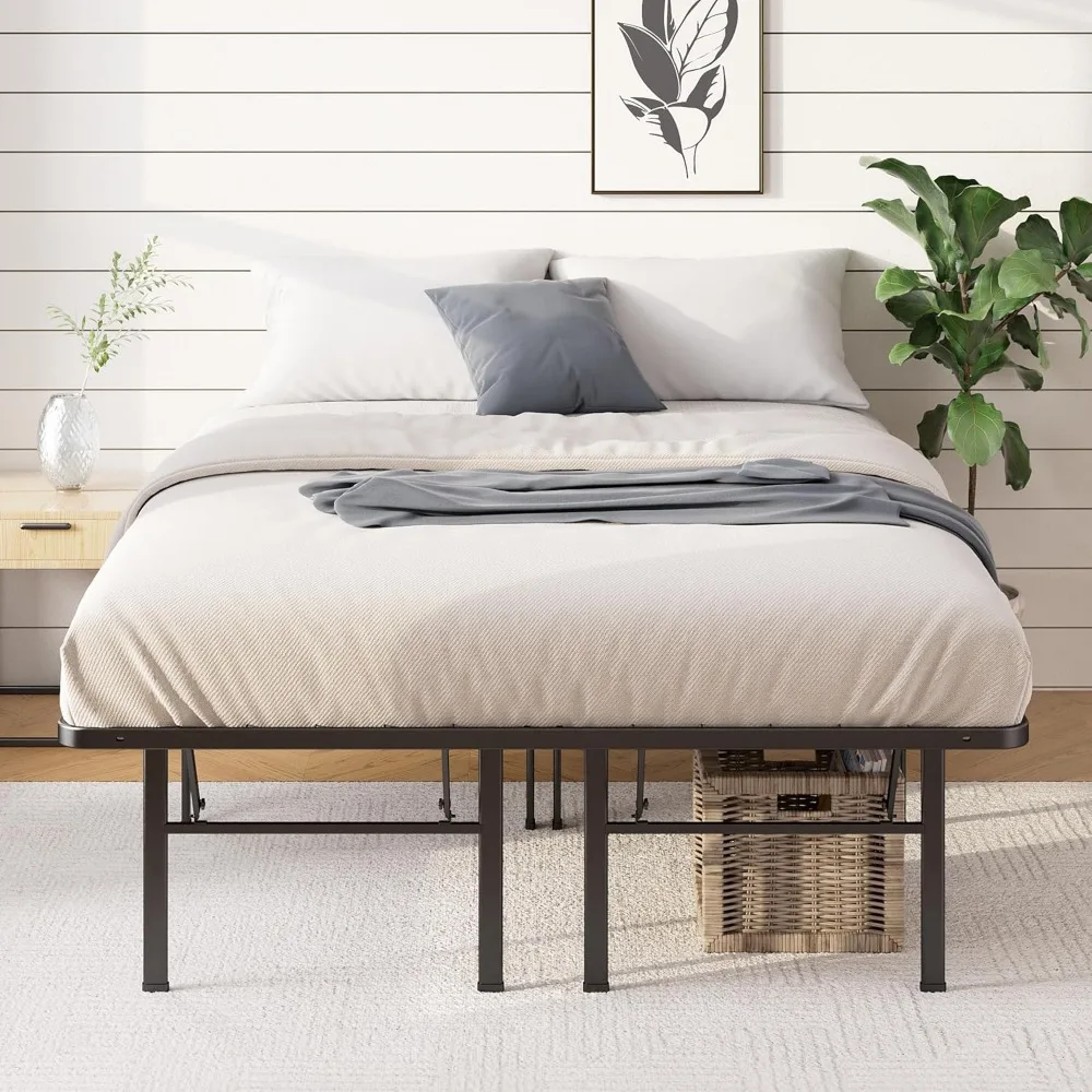 Base de colchão resistente ZINUS SmartBase, estrutura de cama de plataforma de metal de 16 polegadas, sem necessidade de molas, estrutura de aço resistente, Unde