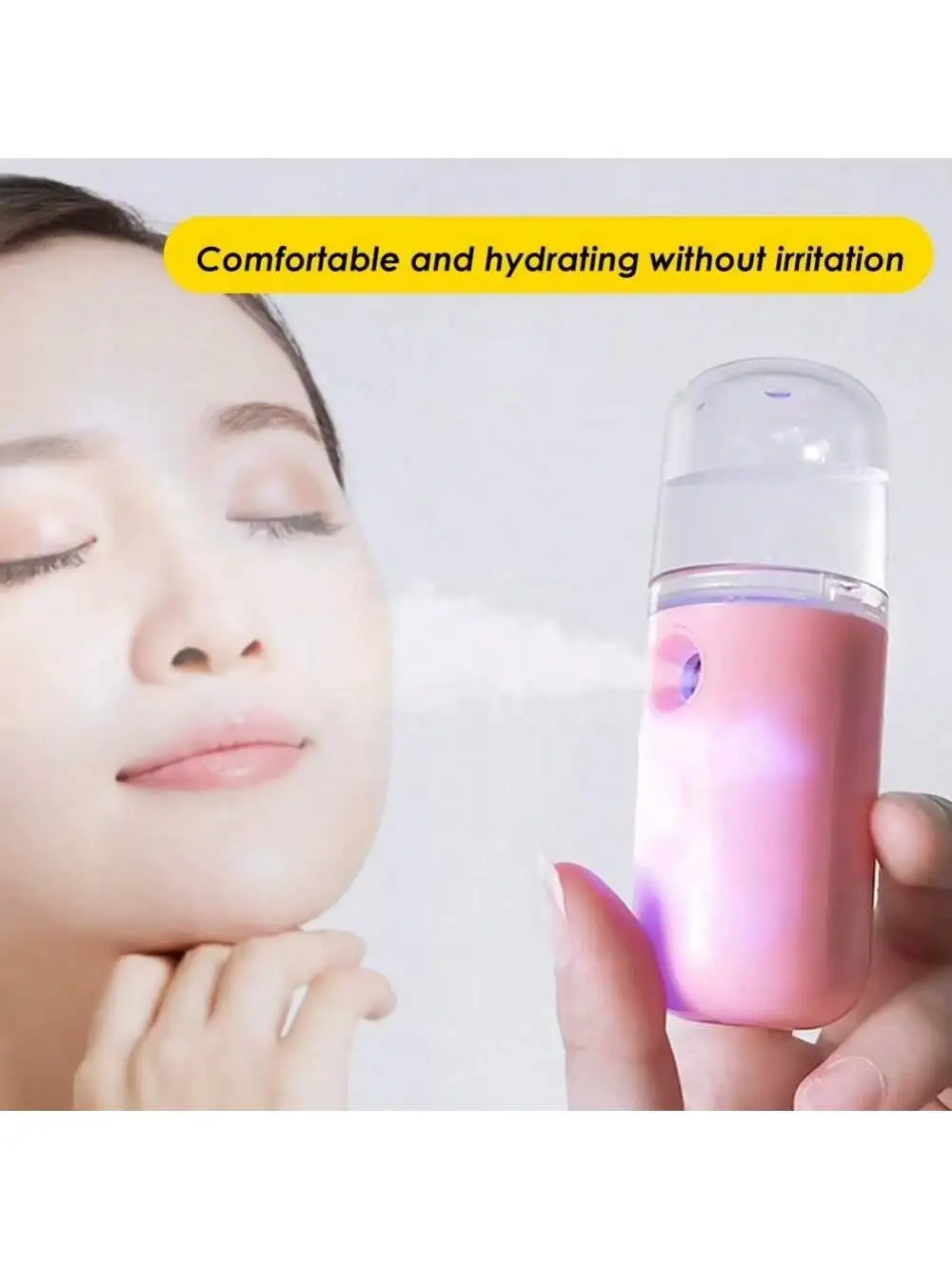 USB Mist Facial Sprayer Humidifier Nebulizer แบบชาร์จไฟได้ Face Steamer Moisturizing Beauty Instruments Face Skin Care เครื่องมือ