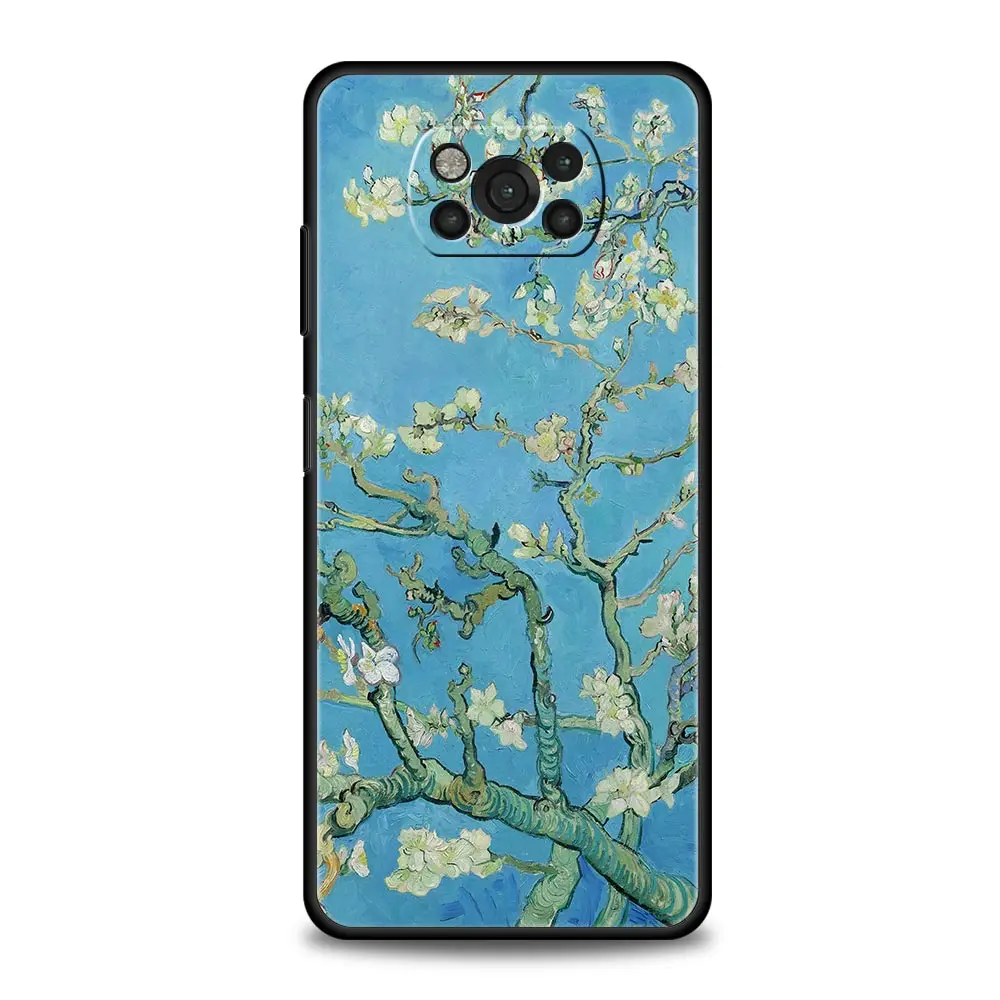 Phone Case For Xiaomi Poco X6 X5 X4 Pro 5G X3 NFC F5 F4 M5 M4 M3 F3 GT C51 C50 C55 Soft Cover Retro Van Gogh Oil Painting