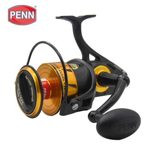 100% Original PENN Spinfisher VI SSVI 2500-10500 carrete de pesca giratorio con cuerpo de Metal 5 + 1BB IPX5 diseño sellado agua salada de mar grande
